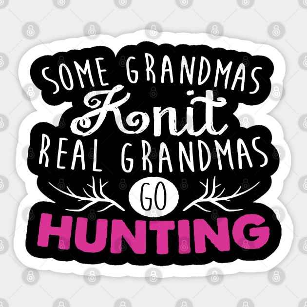 real grandmas go hunting Sticker by amillustrated